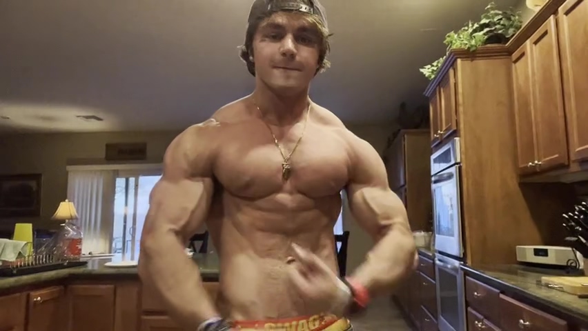 Flexing In Kitchen Hunk Guy Flex