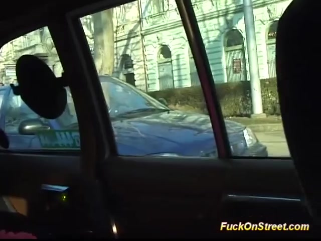 busty teen 18+ fucked on backseat