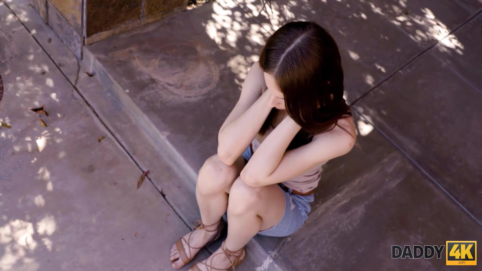 DADDY4K. Beauty forgets about BF by having unplanned sex with his Step dad