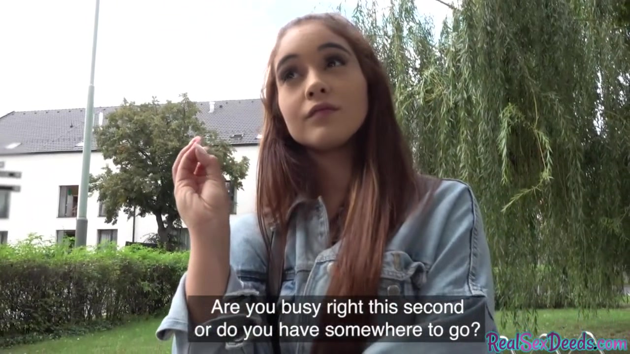 POV public fucked teen 18+ rides stranger cock for money