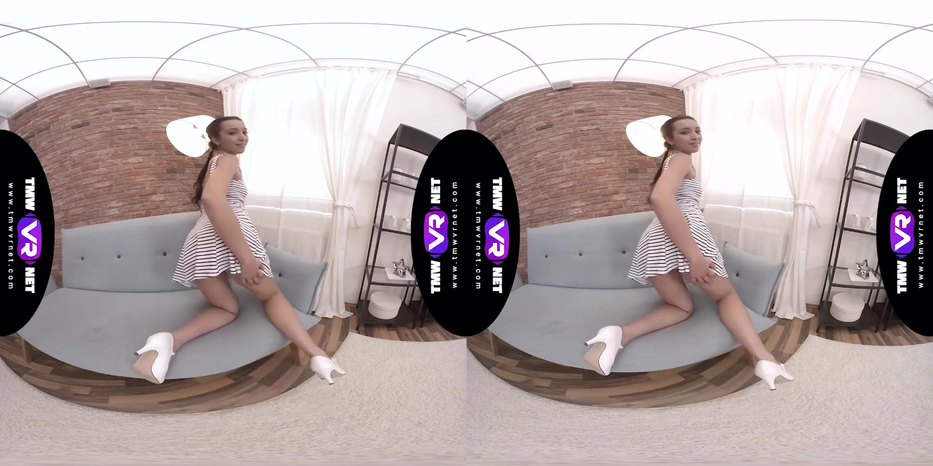 Fashion breaker shows pink panties - TmwVRnet