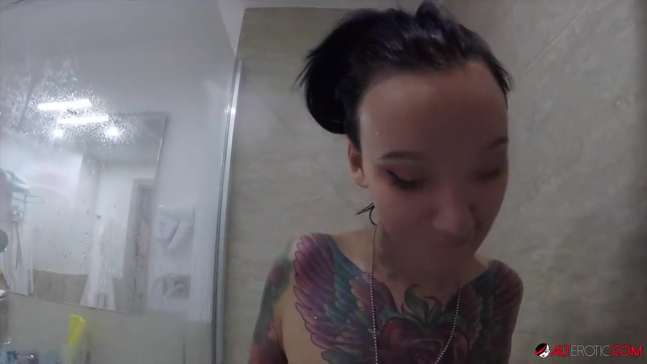 Adel Asanty And Sascha Ink In Sexy Adel Asanti Squirts In Shower Adel A