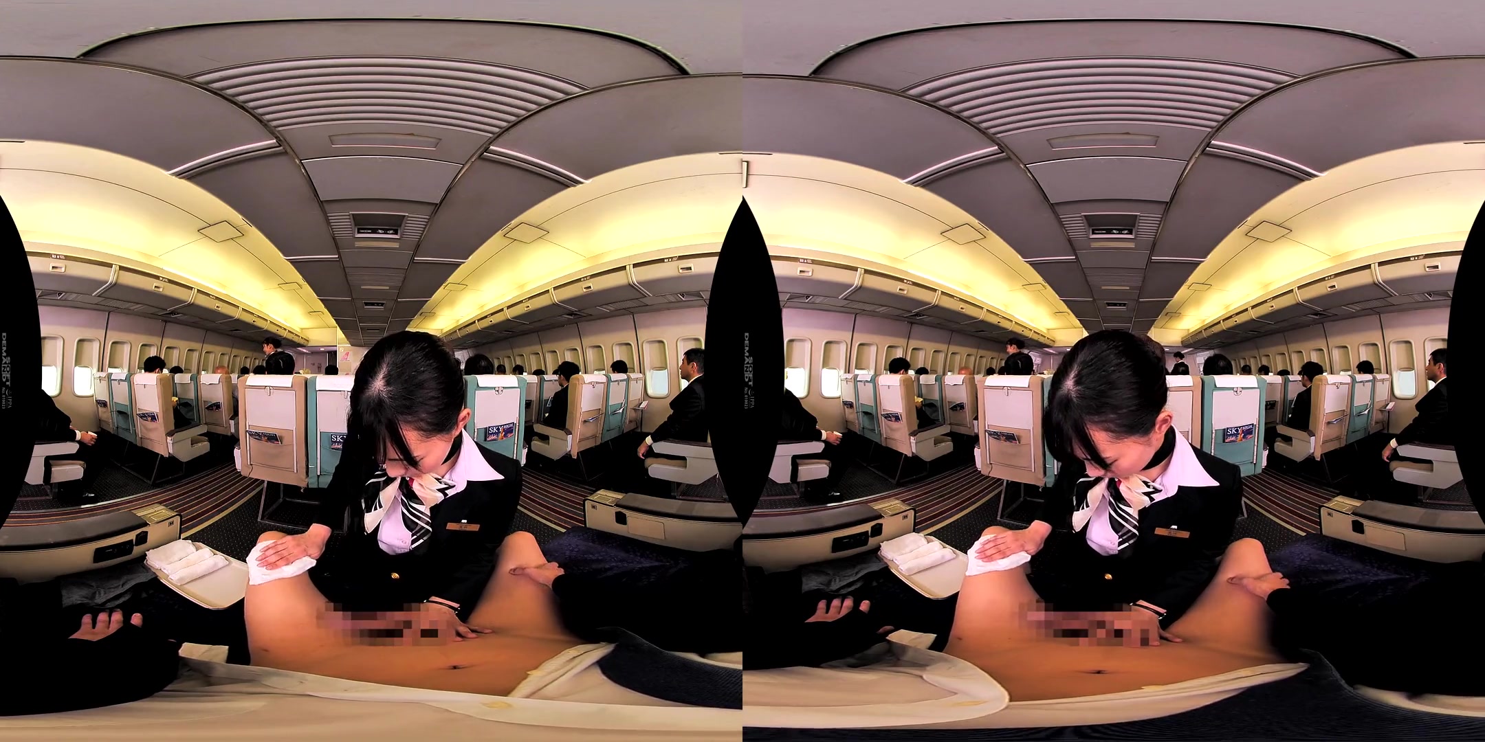In-Flight Pussy Straddling VR 1 - Asian Uniform Public Sex