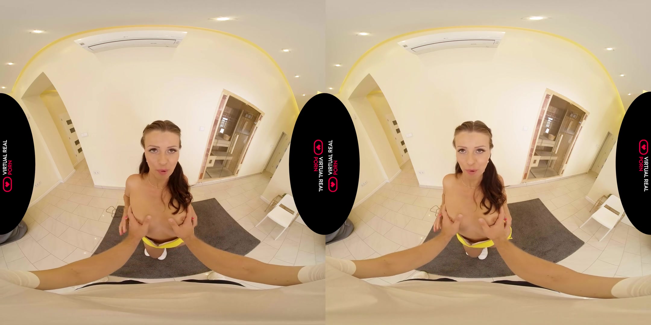 Jumping Rope - teen 18+ Virtual Girlfriend Stretching and Fucking