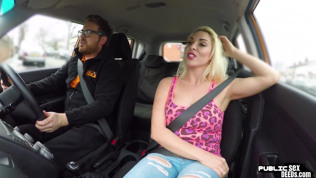 Busty UK babe nailed by her instructor after giving head