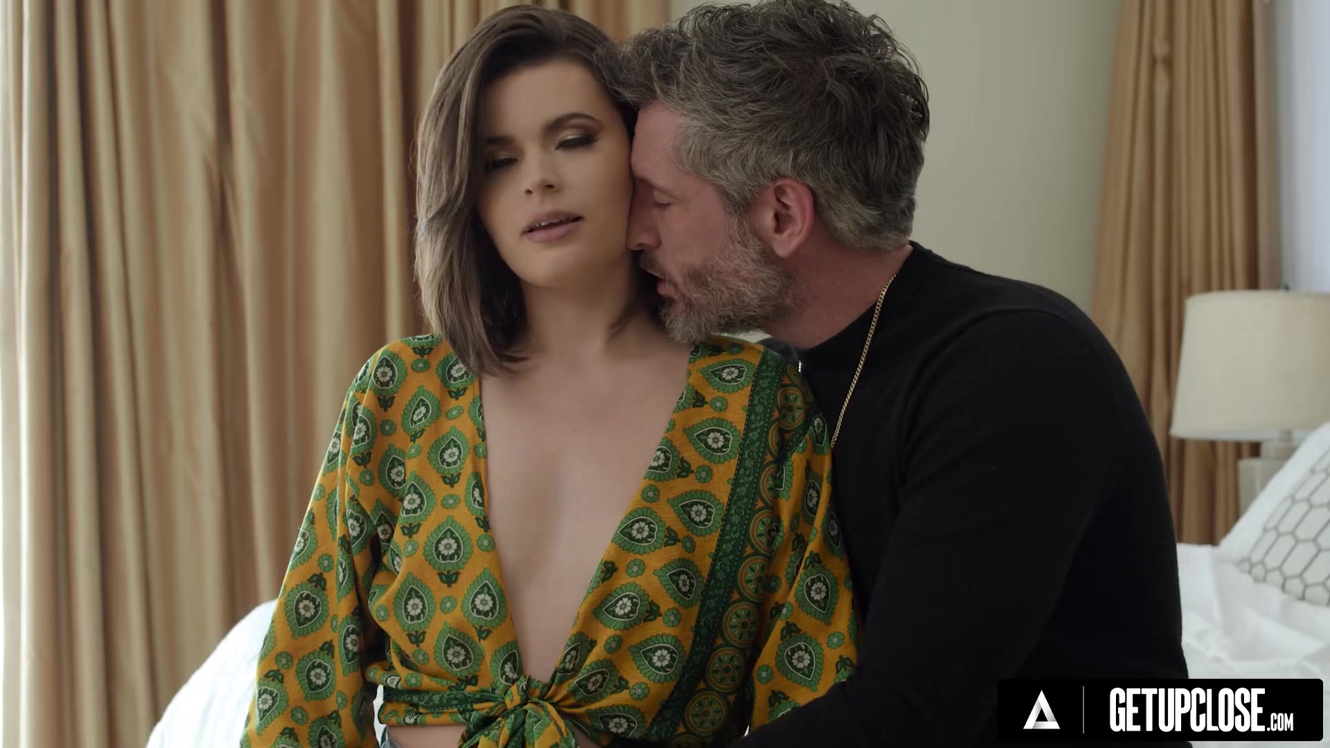 UP CLOSE - Natural Beauty Dharma Jones Makes DILF Mike Mancini Cum On Her Ass During RAW SEX