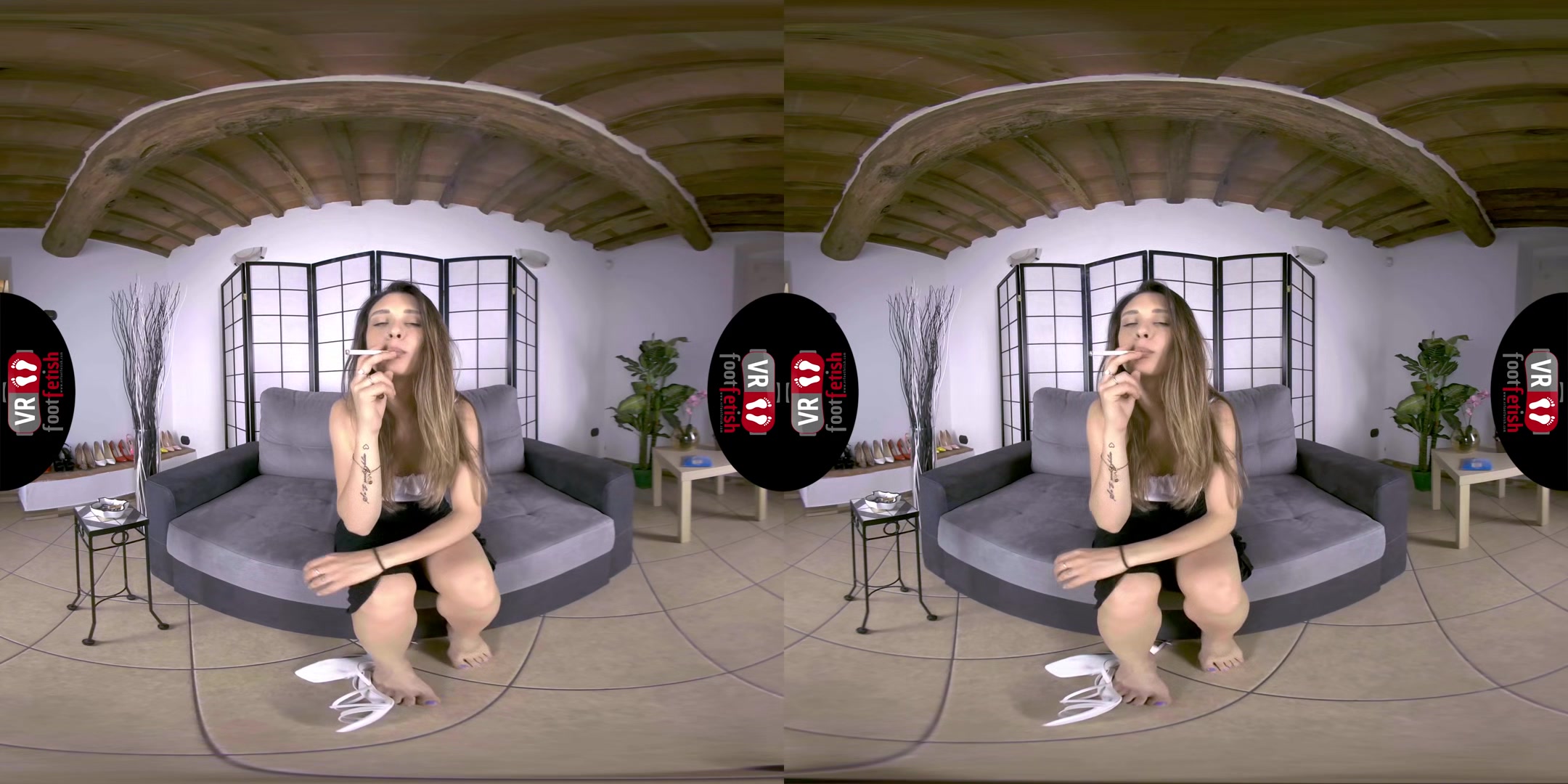 Violet's Cigar And Foot Tease Session