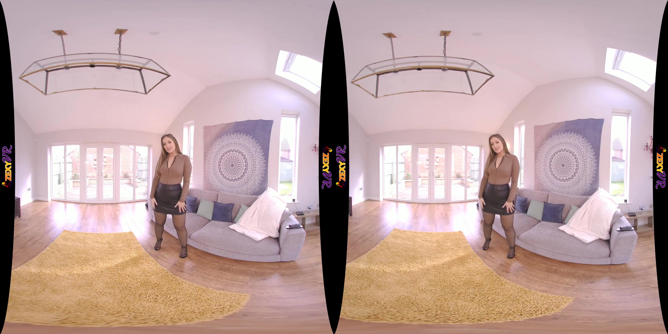 Big Treat - Stripping Busty Babe in HD VR - SexLikeReal