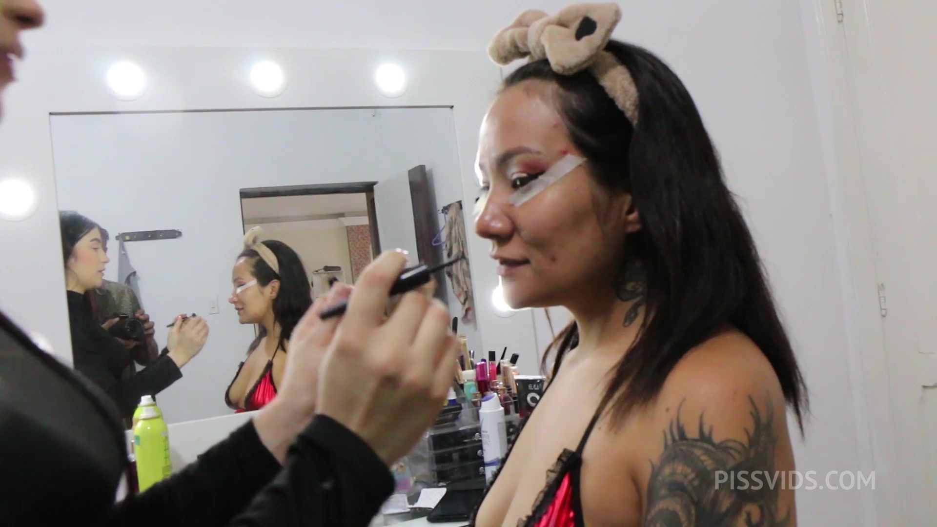 Behind the scenes. MICHELLE ANDERSON, DANNA ROSE, ALEXA LEWIS + pissing. LTP089 - PissVids