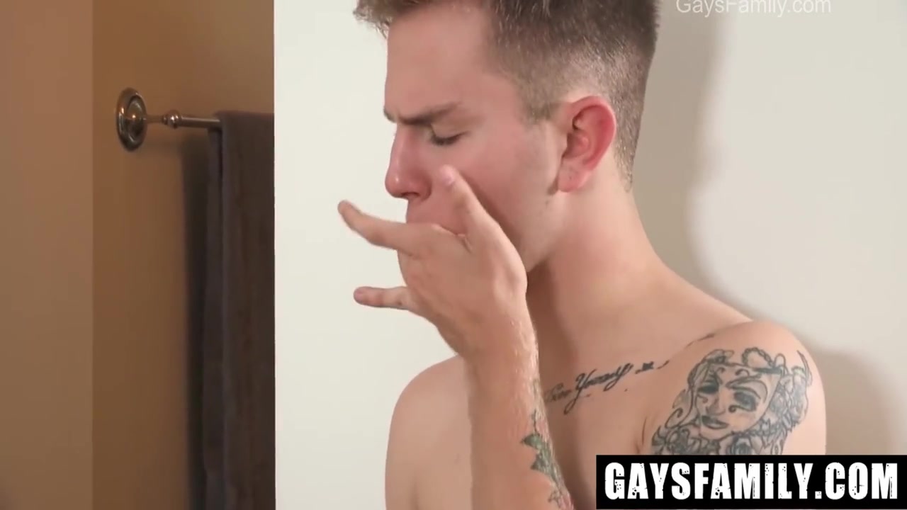 Timothy Drake - Stepdad Caught His Stepson Creeping On Him While In Shower And Mouth Fucks - Gaysfamily 8 Min