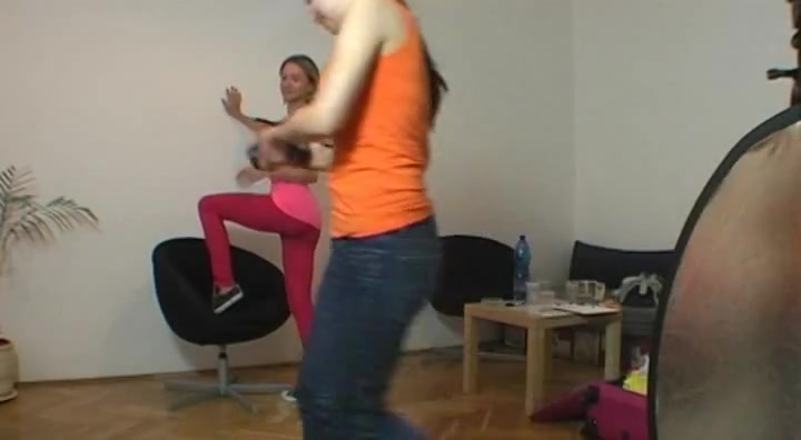 Backstage naked show with real czech beauty