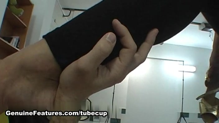 BUSTY czech chick gets cumshot on tits!