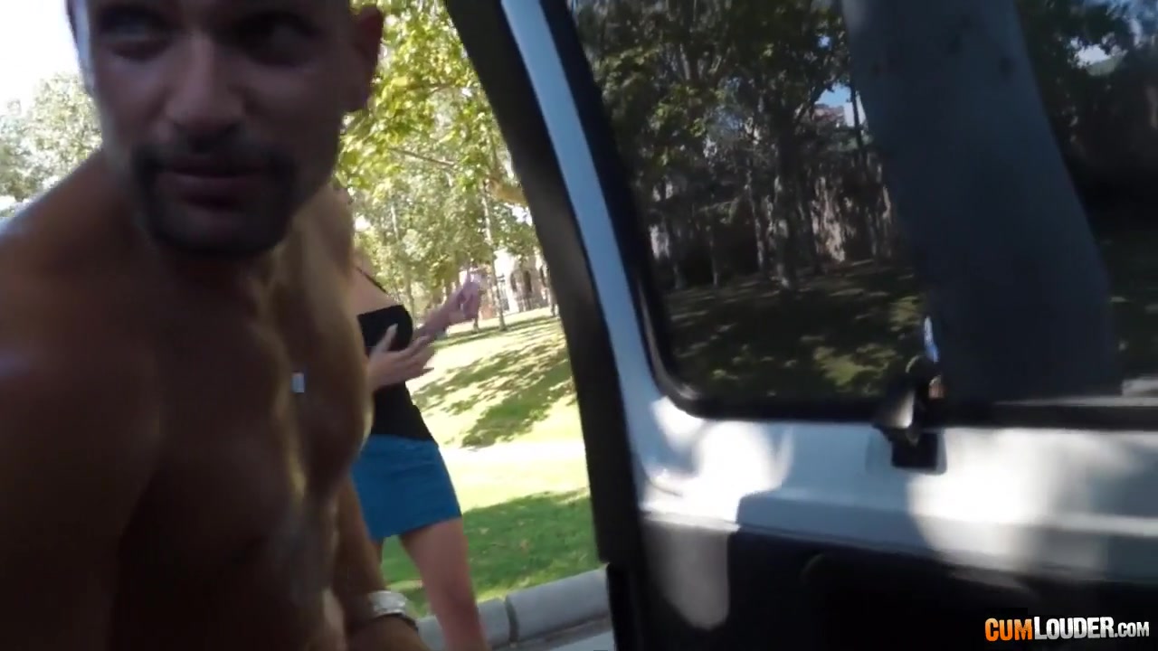 Busty Latina gets screwed in the bus