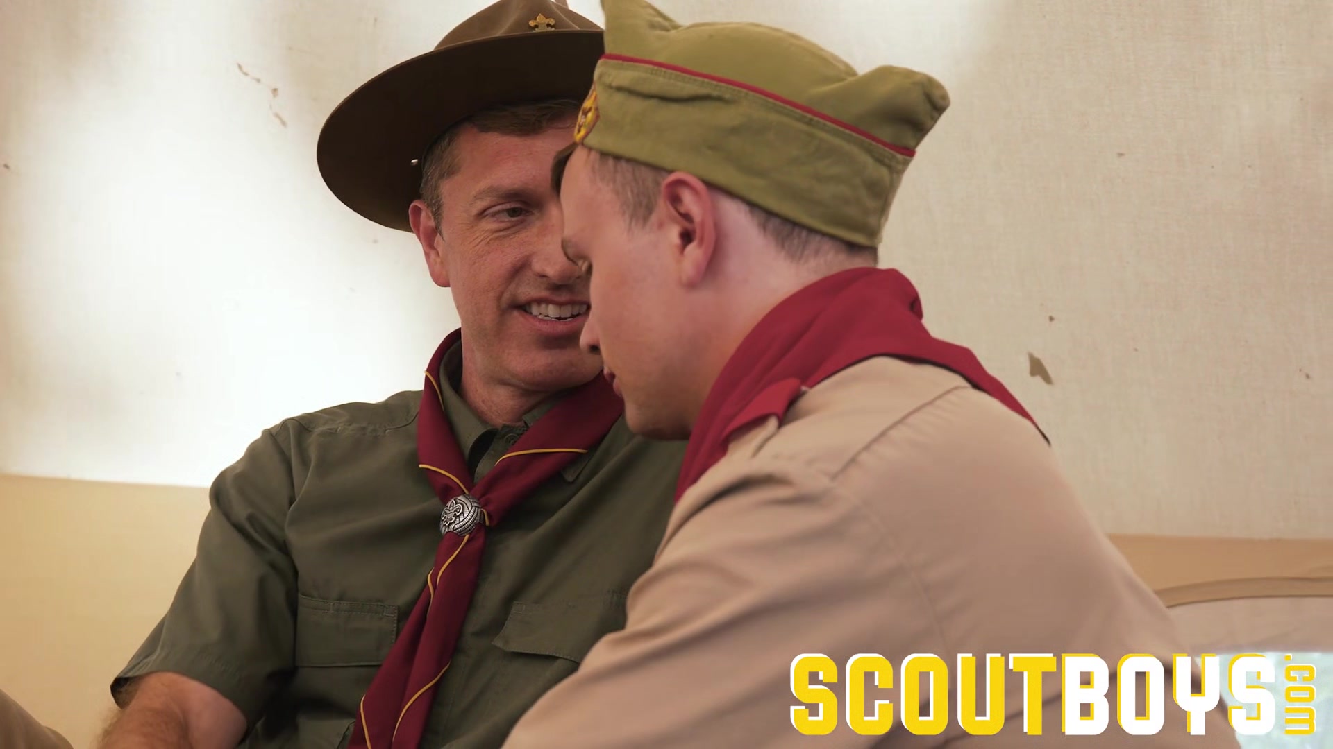 ScoutBoys Smooth scout seduced by hung scoutmaster in tent