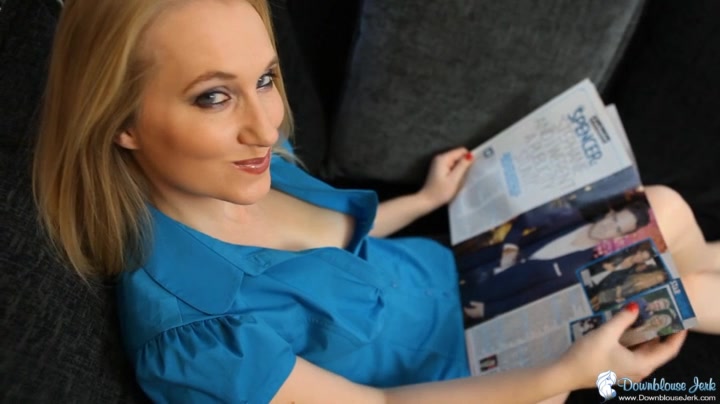 Toni Lou in Unbuttoned Nipples - DownblouseJerk