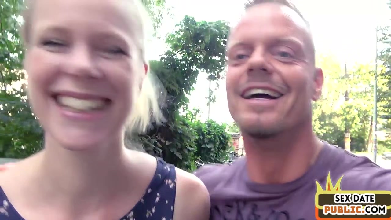 Outdoor public German amateur gets fucked by sex date