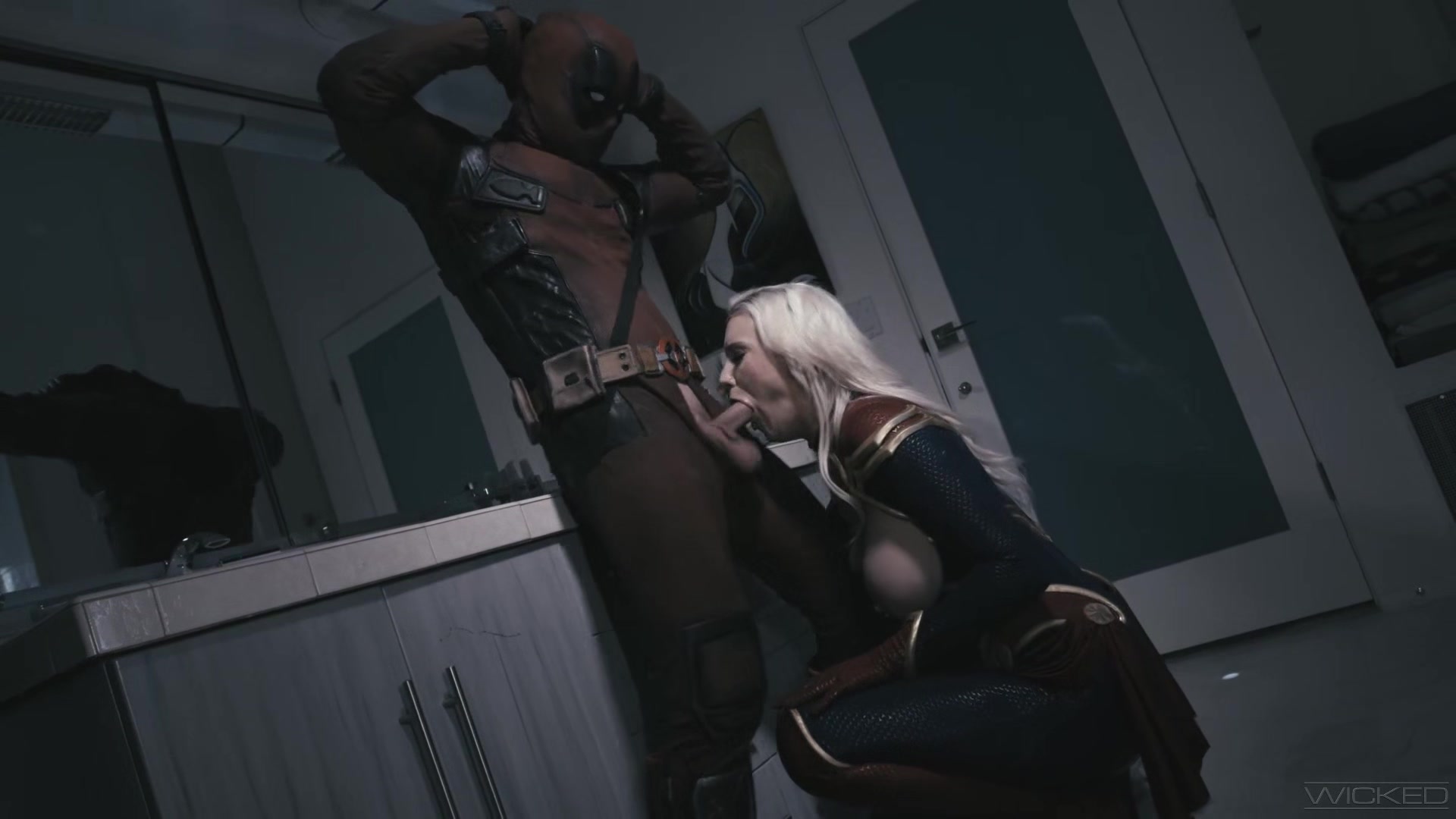 Wicked - Deadpool Fucks Captain Marvel Hard FULL SCENE