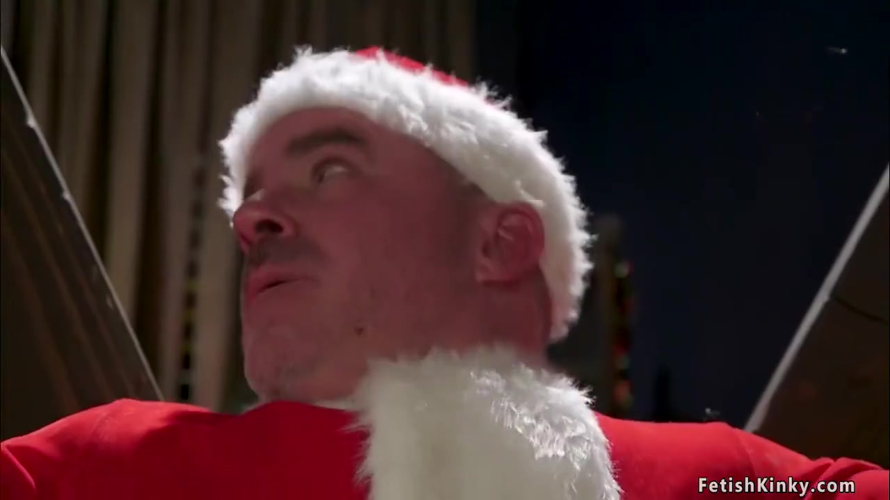 Milf Ties Santa And Rides His Face