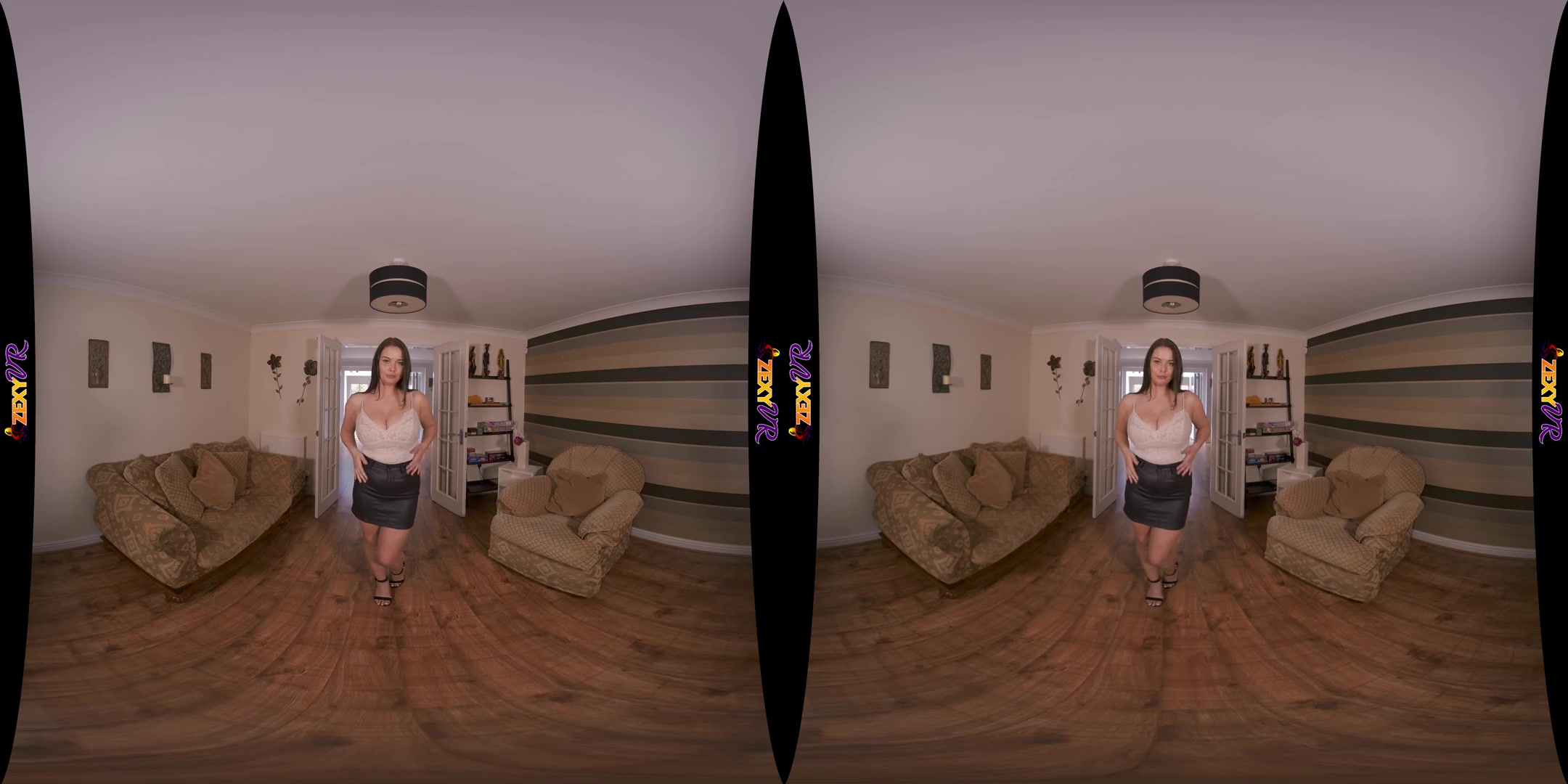 Perfect & Peachy - Big Tits Babe Stripping - SexLikeReal