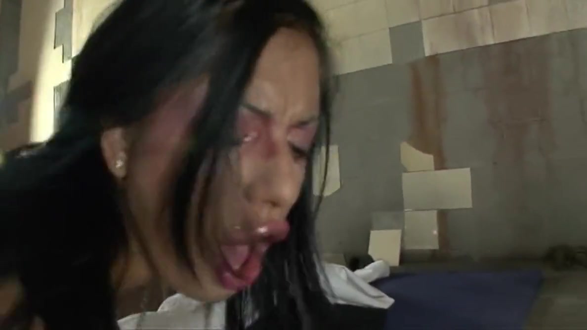 A Perverted Brunette Girl In A With A Strong Sexual