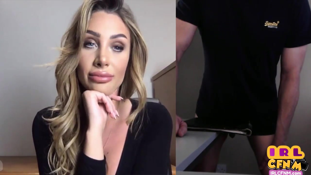 Webcam CFNM MILF teasing man who jerks cock for her
