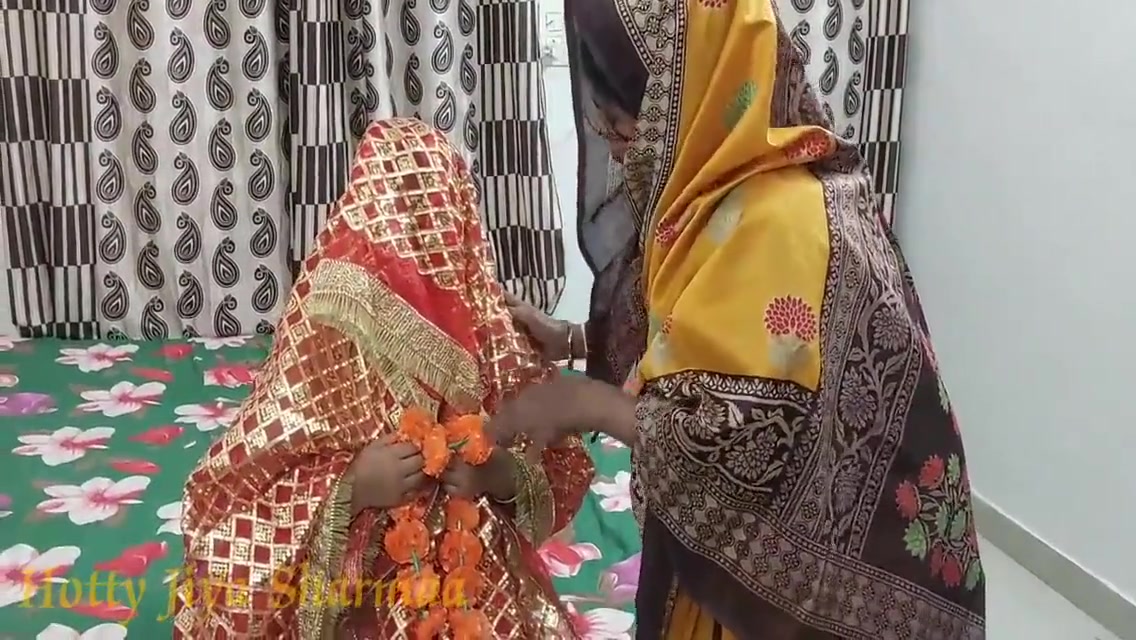 Indian Couple First Wedding Night Sex Enjoy With Threesome Sex 12 Min