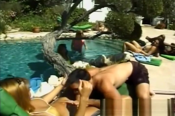 Poolside Rest With excited tgirls