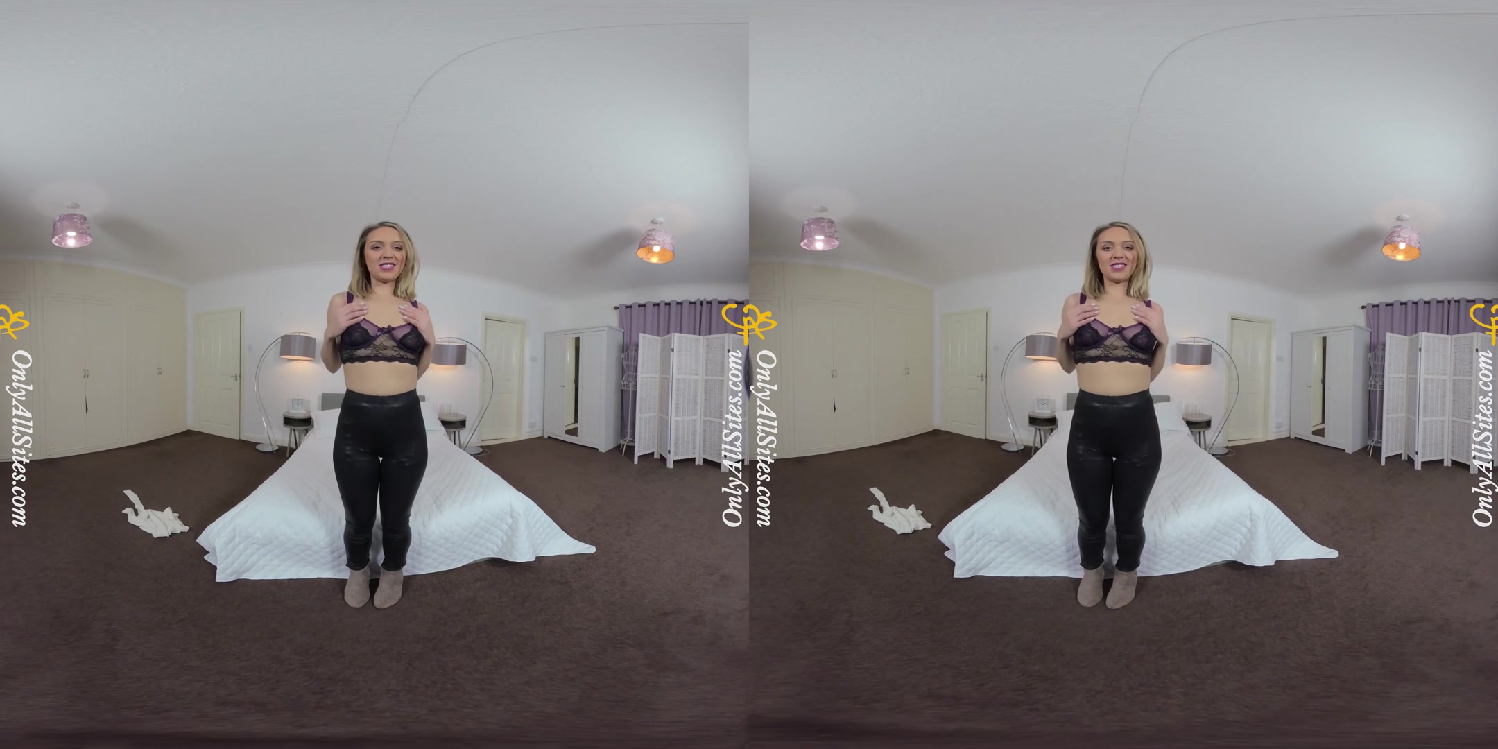 Samantha - Skinny Blonde Babe Sexy Striptease - OnlyTease