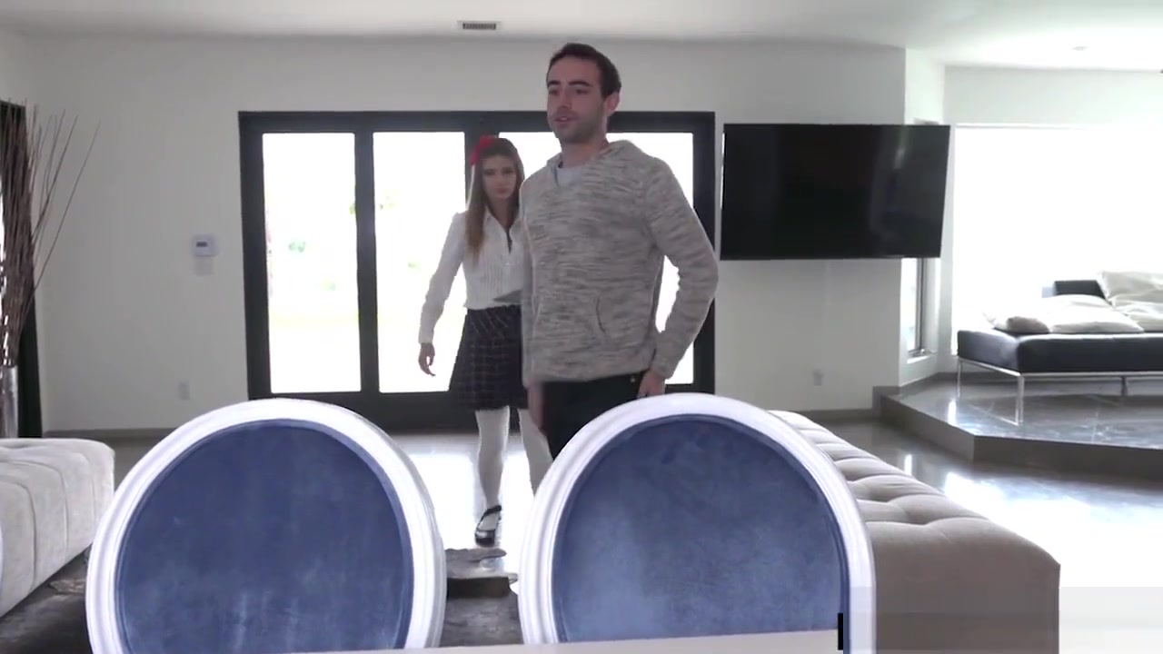 Bro punished his petite lecherous teen 18+ stepsis loophole