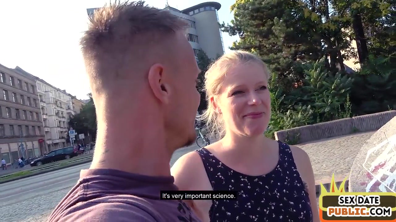 Outdoor public German amateur gets fucked by sex date