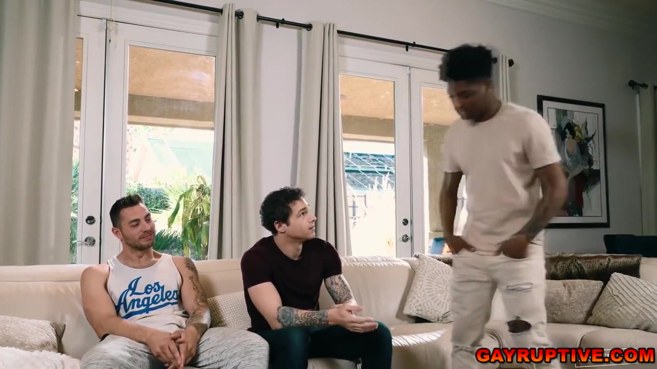 Gay Porn, Ty Santana And Jayden Marcos - Interracial Gay Threesome