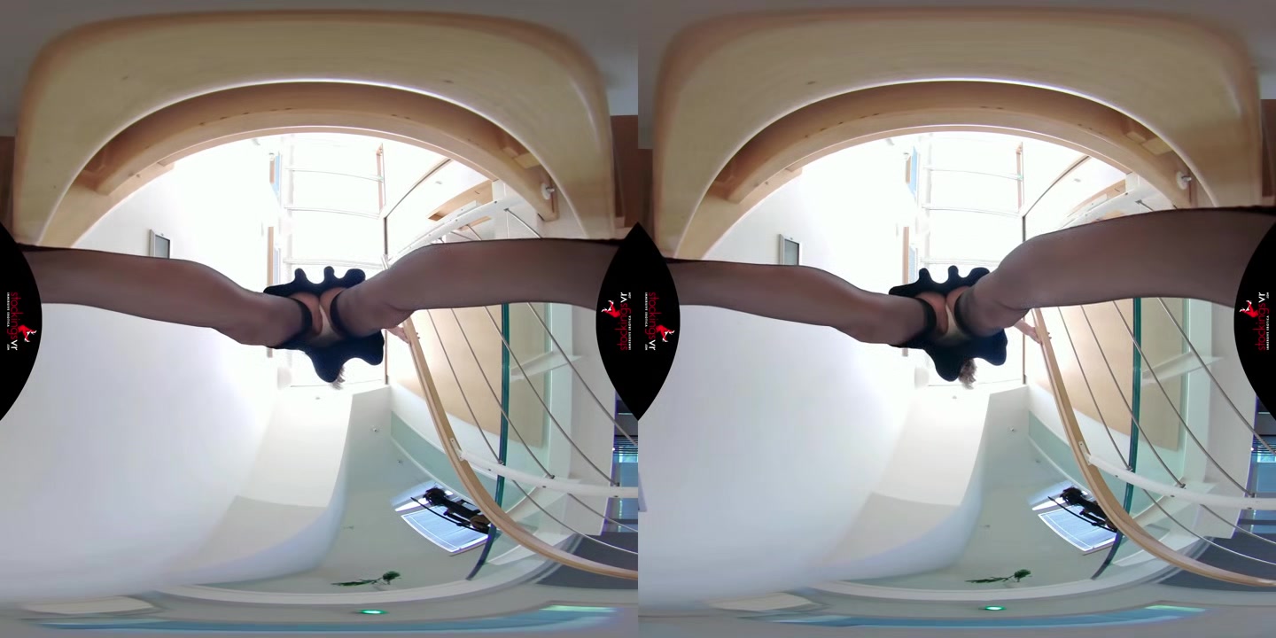 The View Under Leanne's Skirt - StockingsVR