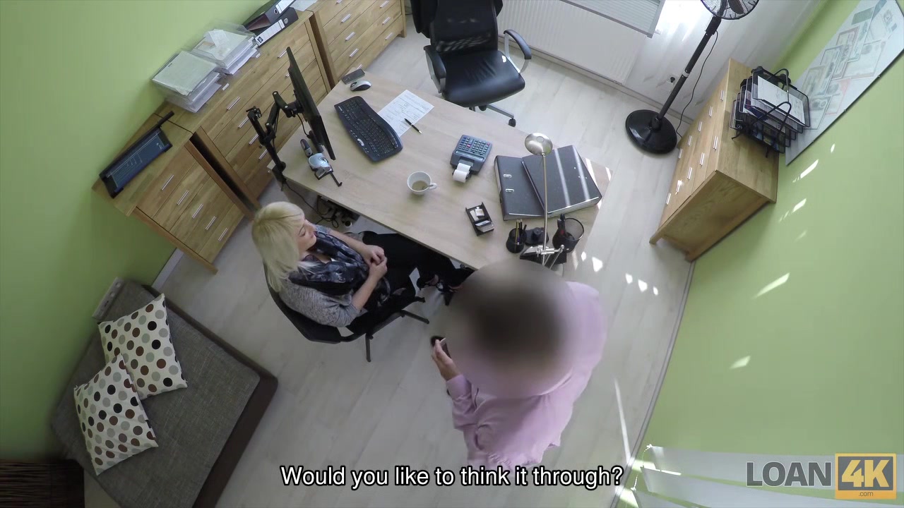 LOAN4K. Brilliant towheaded girl gets money after sex with agent