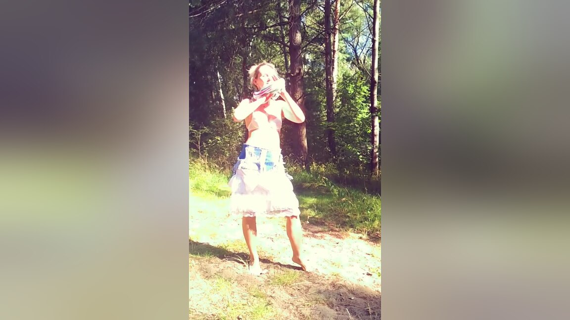 Sexy Underwear And Clothes Go Off Outdoors - Ladyfoxxx
