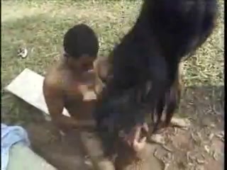 Forest sex with a TS slut