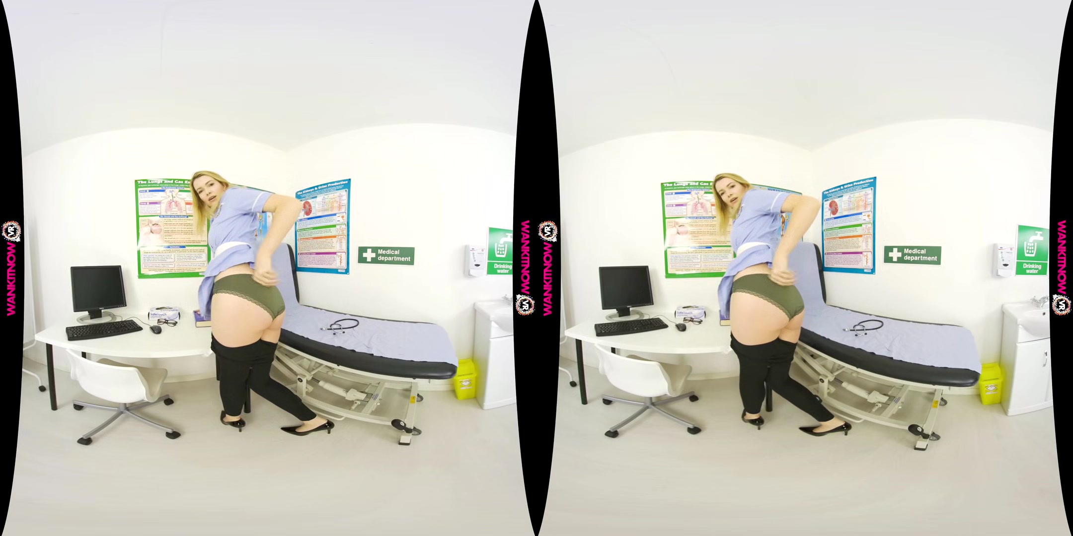 Wank Remedy - Blonde Babe Strips - Wankitnowvr - Sexlikereal