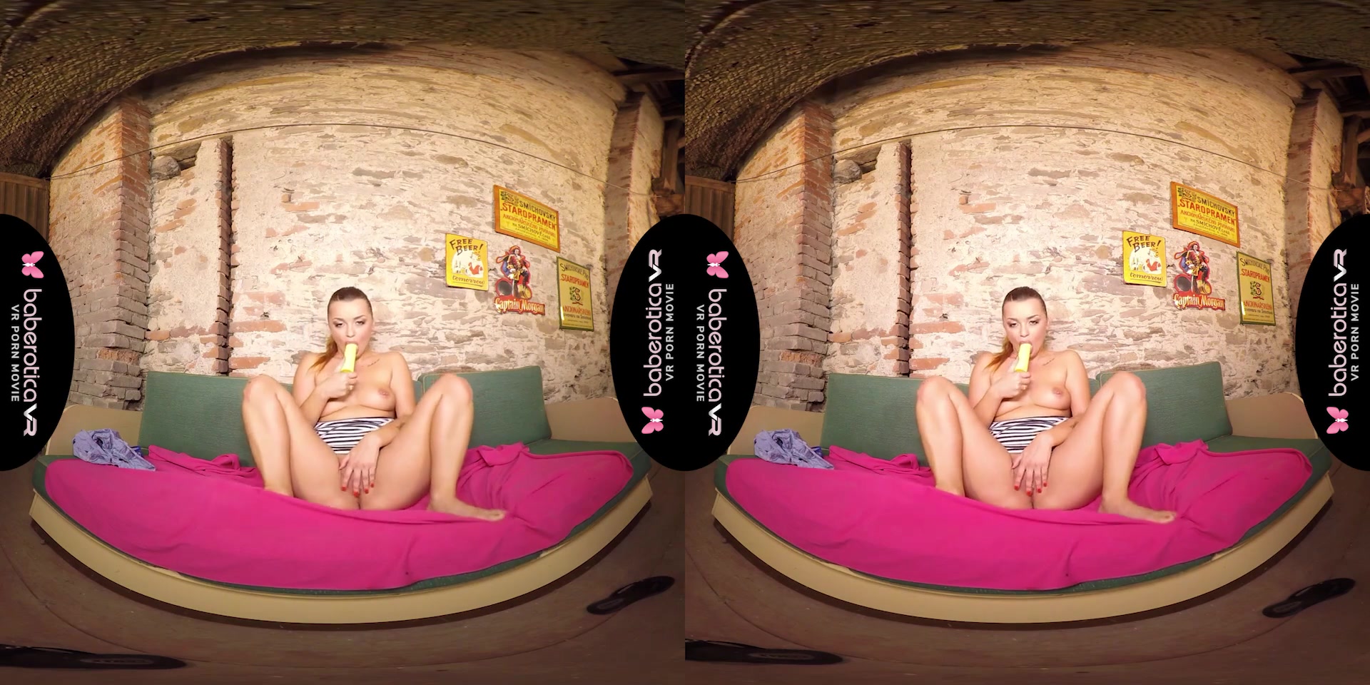 Petite Daphne Klyde Sticks Whole Toy Up Her Cunt - BaberoticaVR
