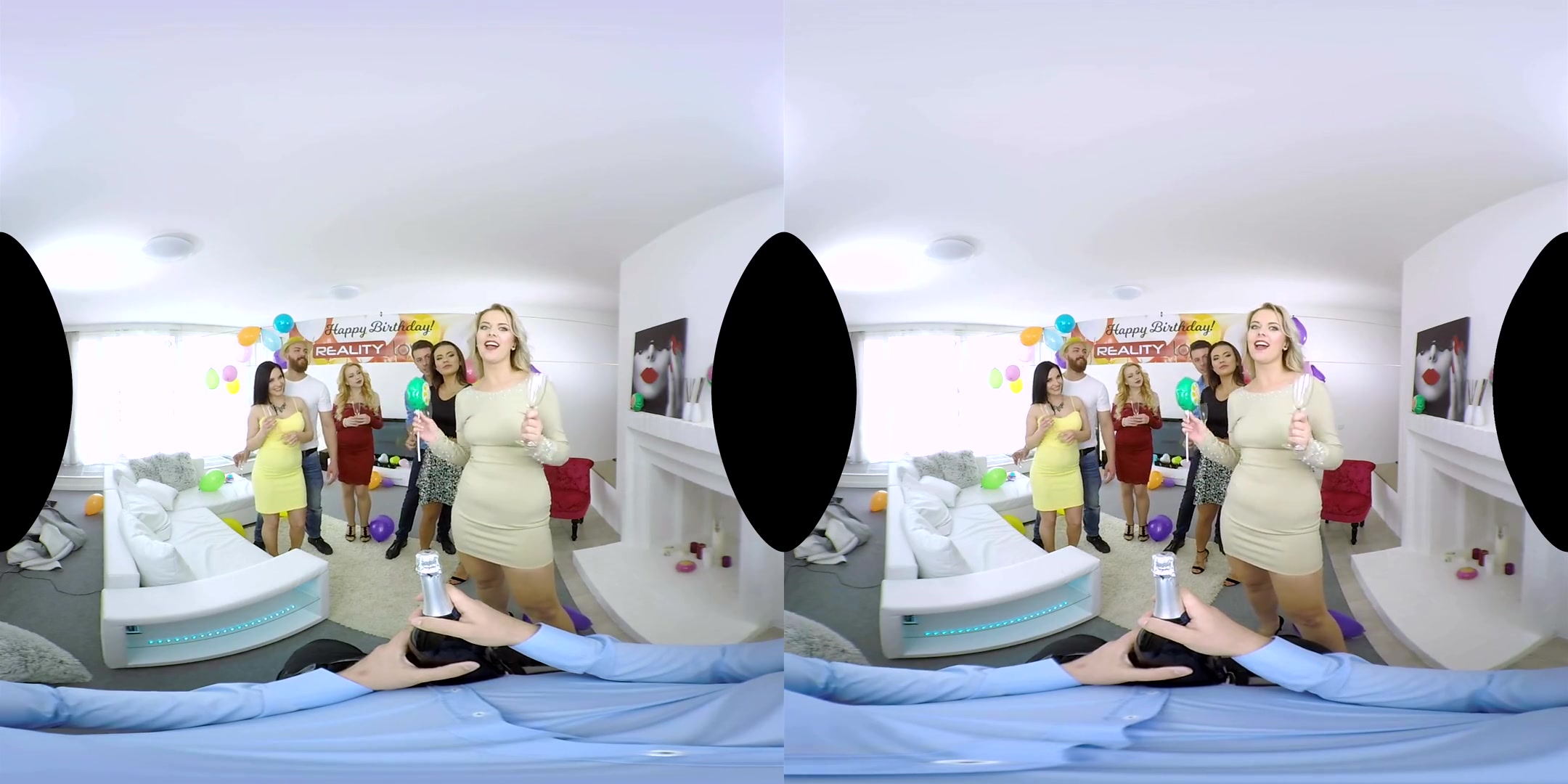 Nikky Dream & Vanessa Decker & Lucia Denvile & Rebeka Black in The Great Birthday Orgy - POV - RealityLovers