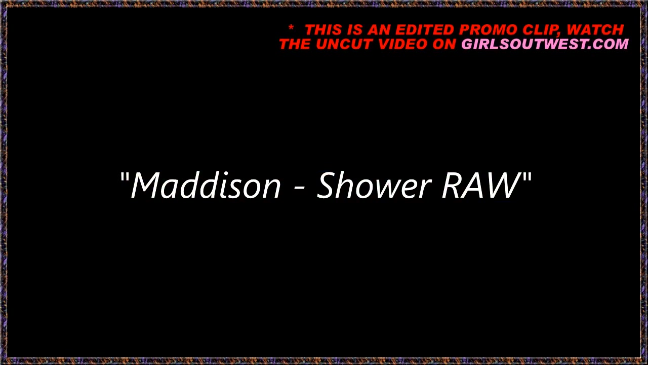Girls Out West - Australian gal in the shower
