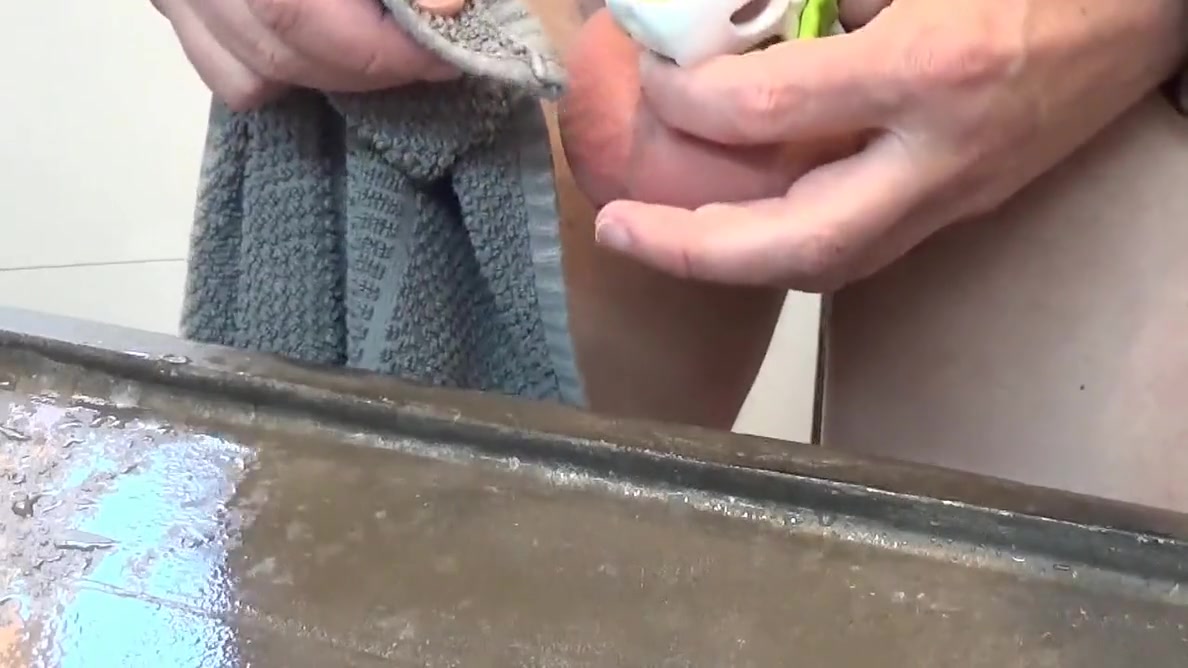 Old Clip From 2017: Chastity Cage Cleaning