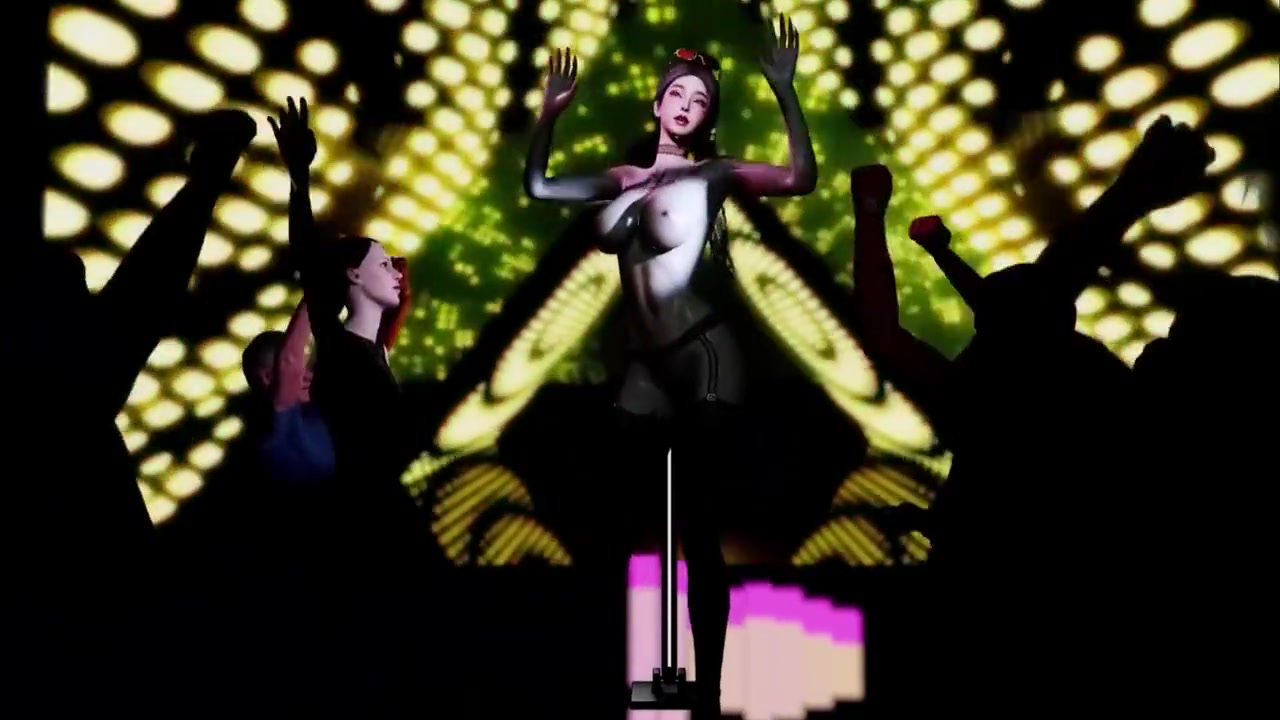 Beauty Bar Dancer - 3d Animation With Anime Hentai
