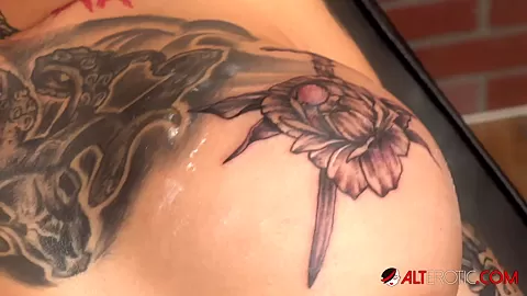 Evilyn Ink Goes Down and Dirty on Genevieve Sinn After Boob Tattoo - AltErotic
