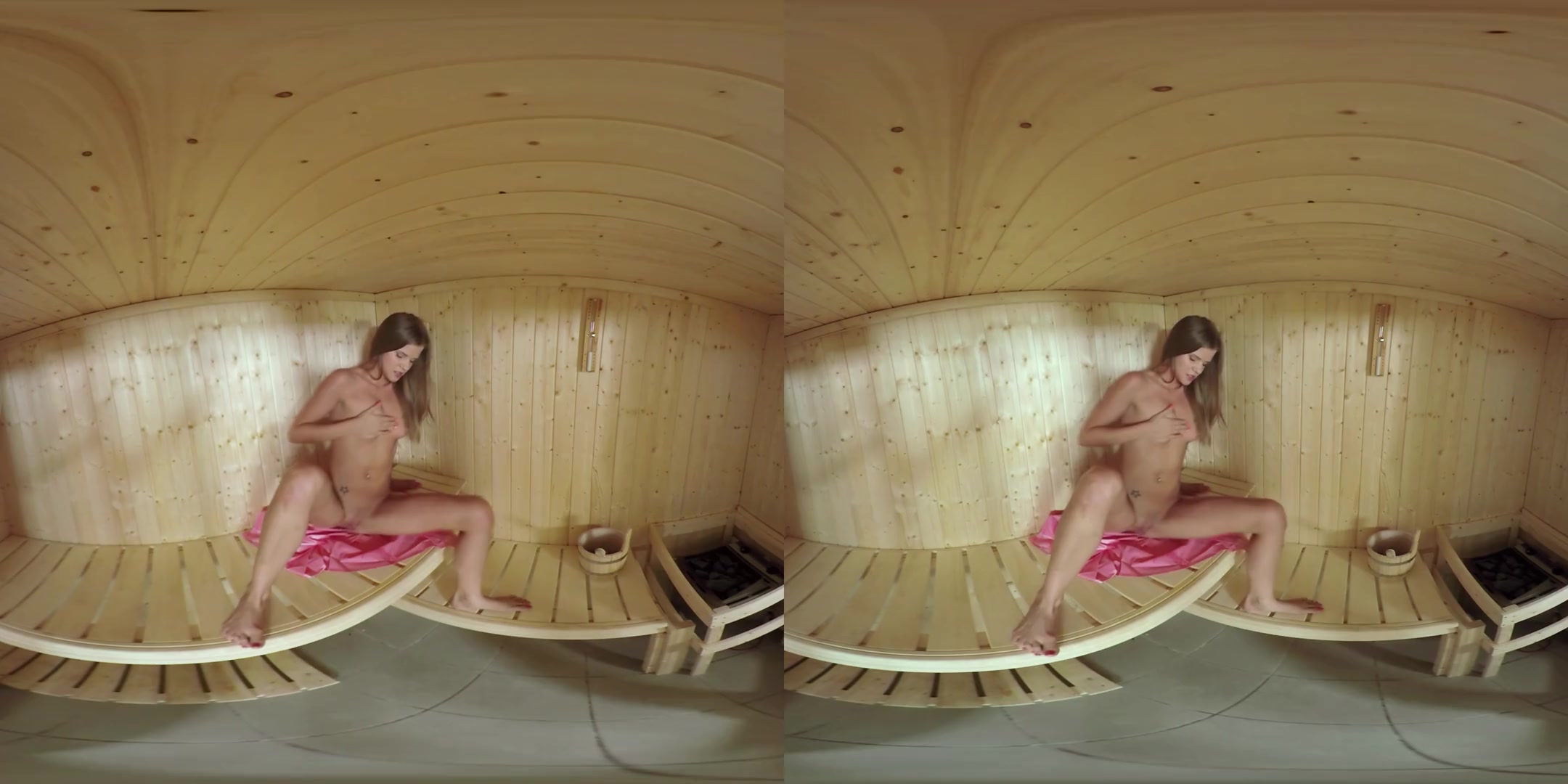 Sara Kay in Sarah Kay Works Up a Sweat in the Sauna - TmwVRNet