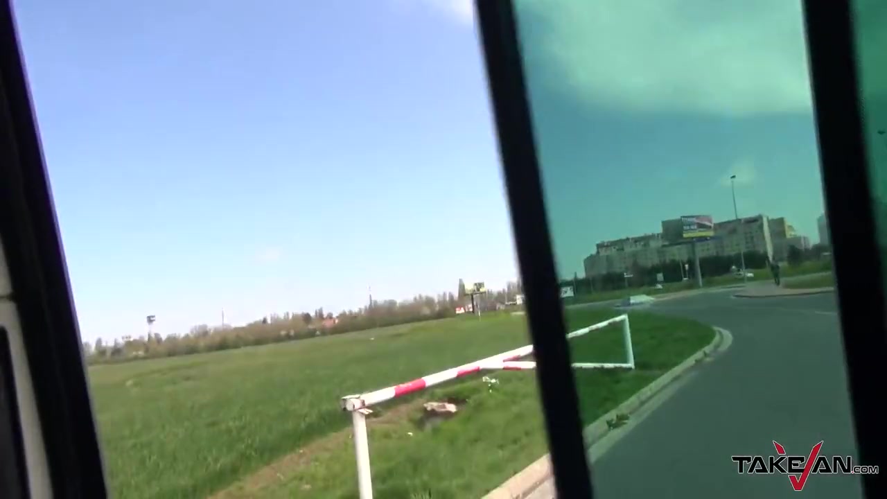 Stupid Redhead Trust Dude In Van Who Only Fuck Her & Kick Her Out 7 Min