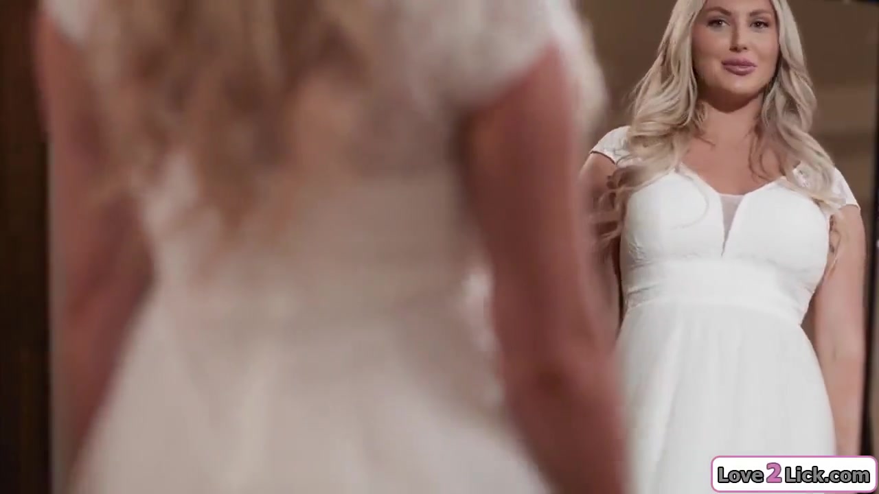 Licks Her Curvy Maid Of Honor Before Her Wedding - Vicki Chase And Kayley Gunner