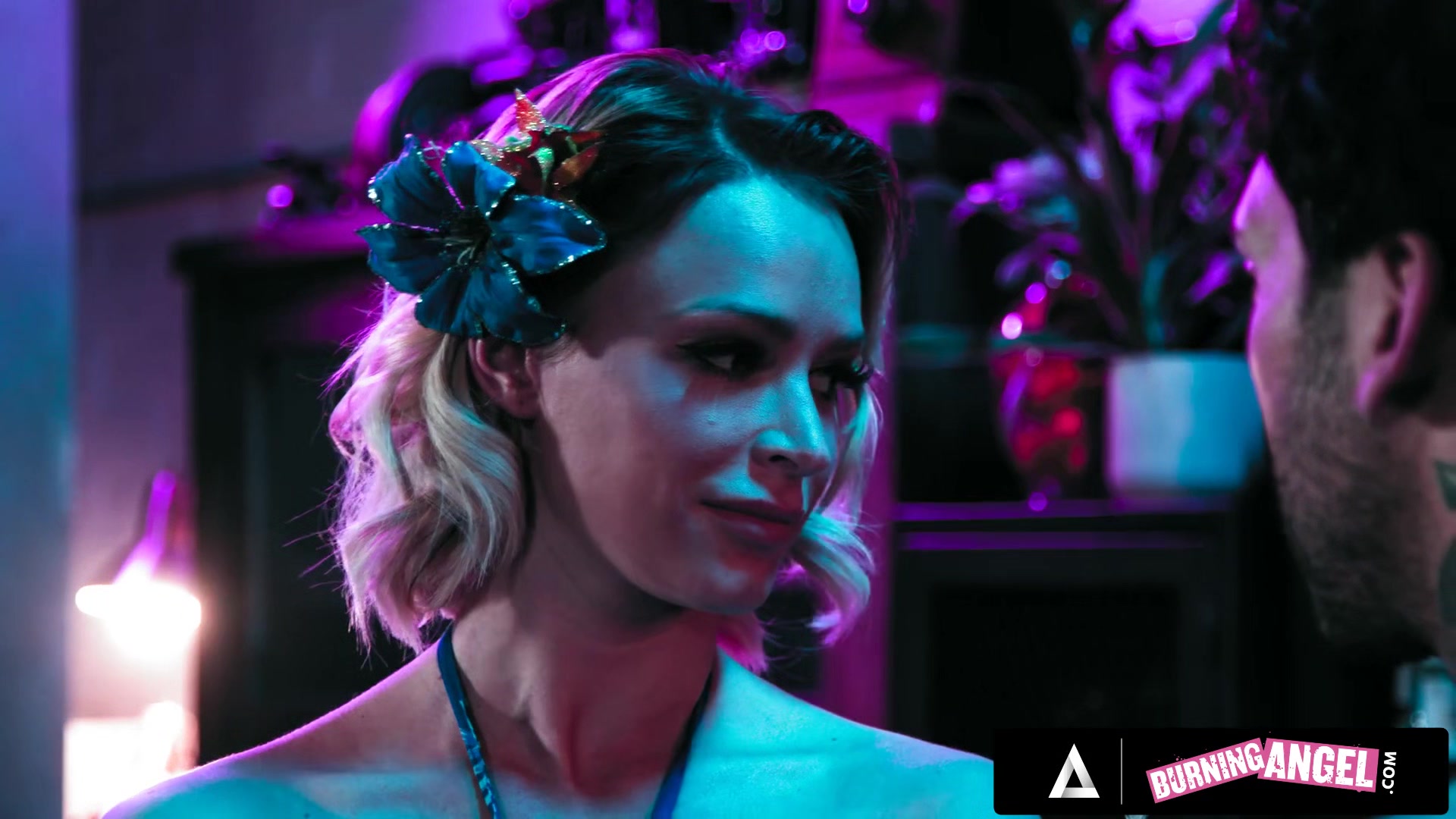 BURNING ANGEL - Secret Agent Emma Hix Has Her Tight Pussy Nailed Hard By A In A Tiki Bar