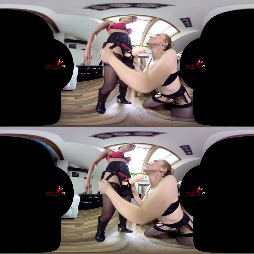 Mandy Paradise & Victoria Puppy in Slut Starring Mandy Paradise and Victoria - StockingsVR
