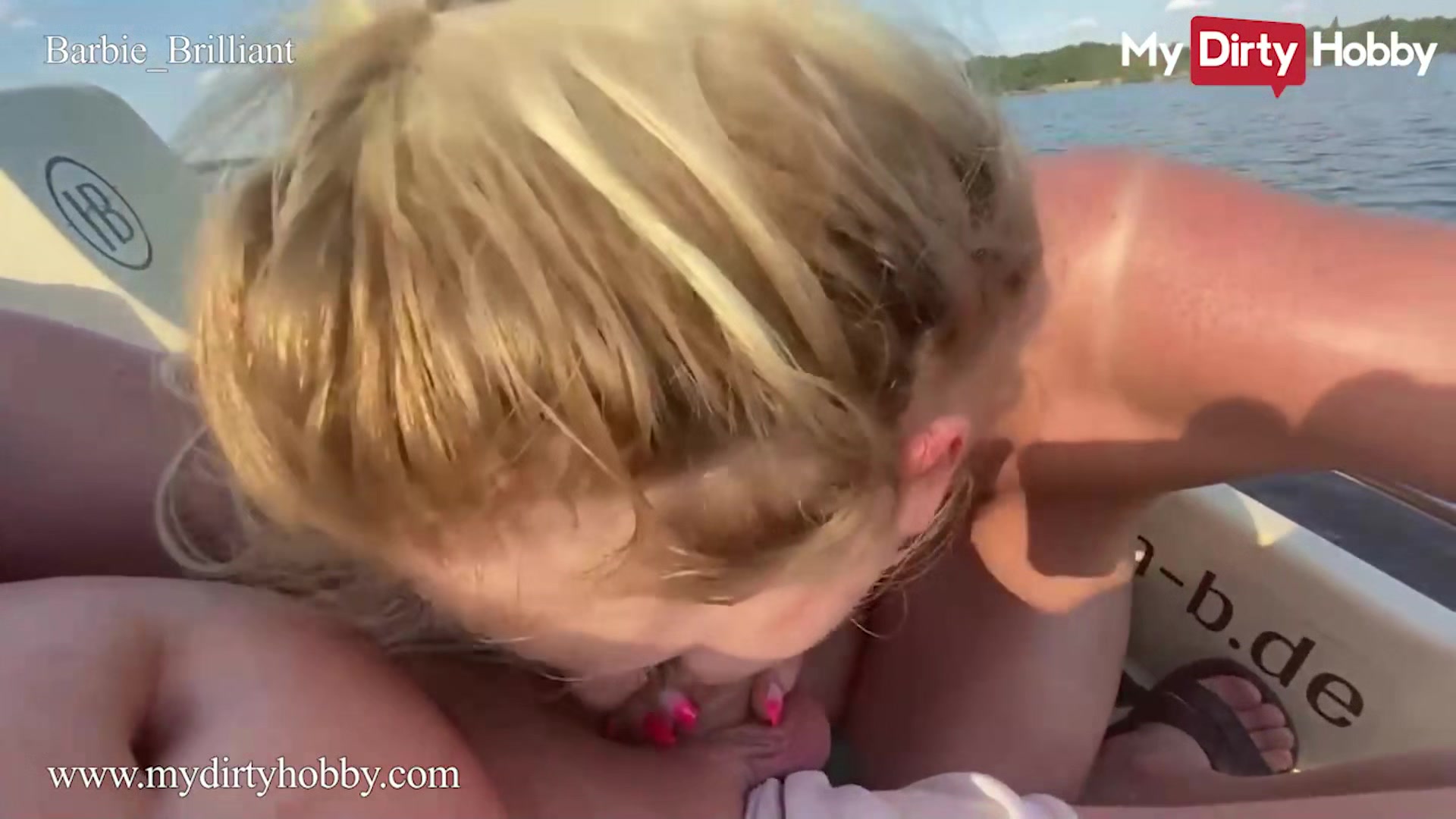 MyDirtyHobby - Barbie_Brilliant Anchors The Boat & Fucks Her Pussy With Her Dildo Before Sucking Her Man's Dick