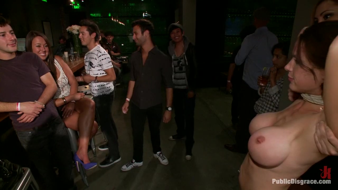 Big Tittied McKenzie Lee is Disgraced in Public Bar