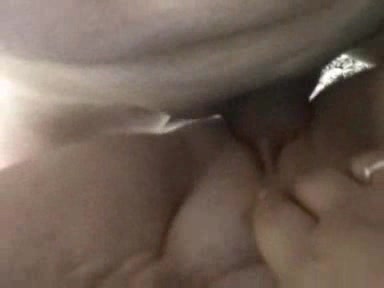 Fat girl sucking and fucking on a pierced cock in public
